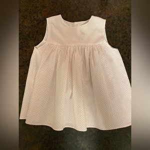 Girls White Dress With Red Polka Dots‎ Size 5 Toddler